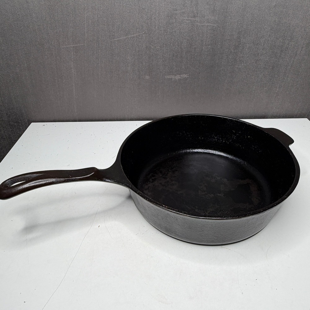 Vtg Wagner 1891 Original 10.5"x3"Black Cast Iron Deep Chicken Fryer Pan USA
